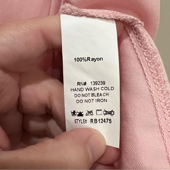 DO+BE Large Oversized Bubblegum Pink Ruffle Off the Shoulder Blouse O - Picture 4 of 4